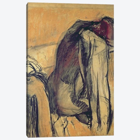 After the Bath, 1905-7, Canvas Print #MNE22} by Edgar Degas Canvas Artwork