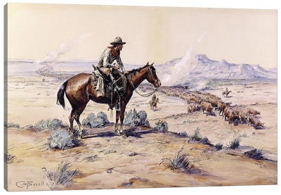 The Trail Boss Canvas Art Print - Horse Art