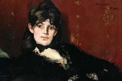 Berthe Morisot  Reclining, 1873 by Edouard Manet canvas print