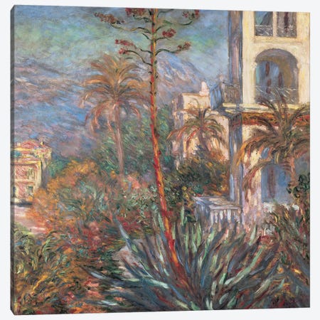 Les Villas A Bordighera Canvas Print #MNE4} by Claude Monet Canvas Artwork