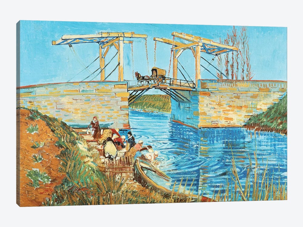 Langlois Bridge, 1888 by Vincent van Gogh 1-piece Canvas Artwork