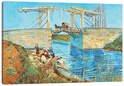 Langlois Bridge, 1888 Canvas Art Print - Bridge Art