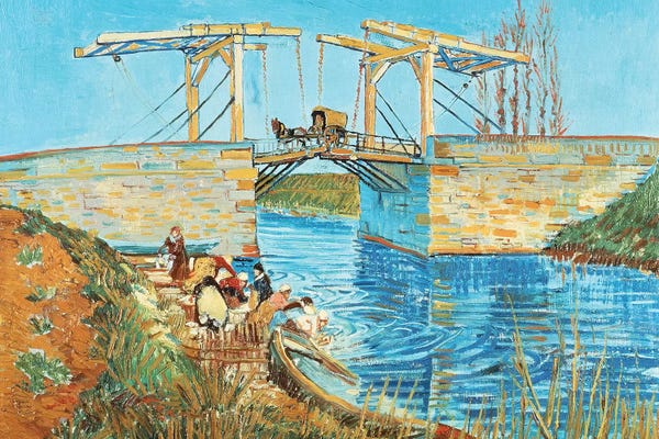 Nautical Living Room: Langlois Bridge, 1888 by Vincent van Gogh