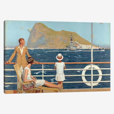 Gibraltar, from the series 'The Empire's Highway to India', 1928 Canvas Print #MNE63} by Charles Pears Canvas Art