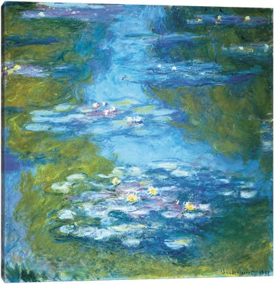 Nymphéas II Canvas Art Print - Water Lilies Collection