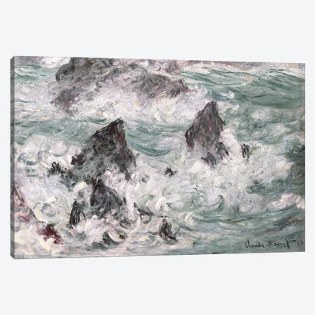 Tempête à Belle-Ile, 1886 Canvas Print #MNE71} by Claude Monet Canvas Print