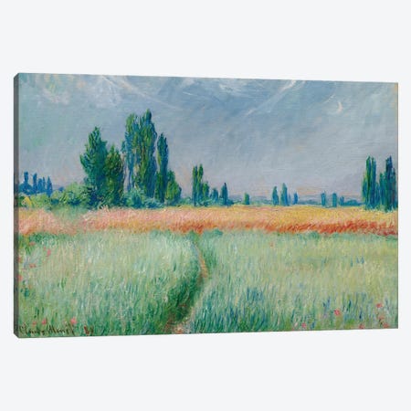 Wheatfield, 1881 Canvas Print #MNE73} by Claude Monet Art Print