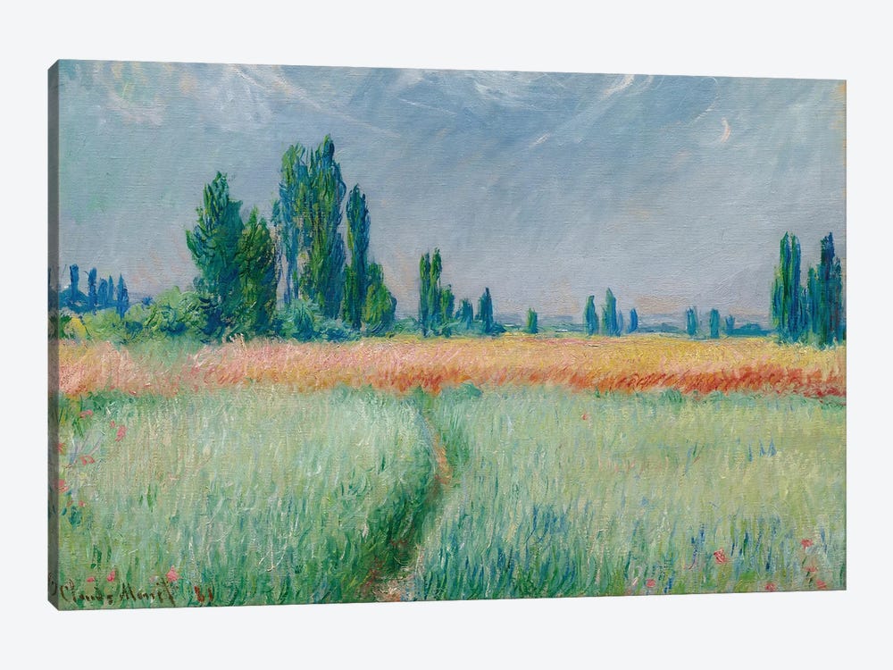 Wheatfield, 1881 by Claude Monet 1-piece Canvas Wall Art