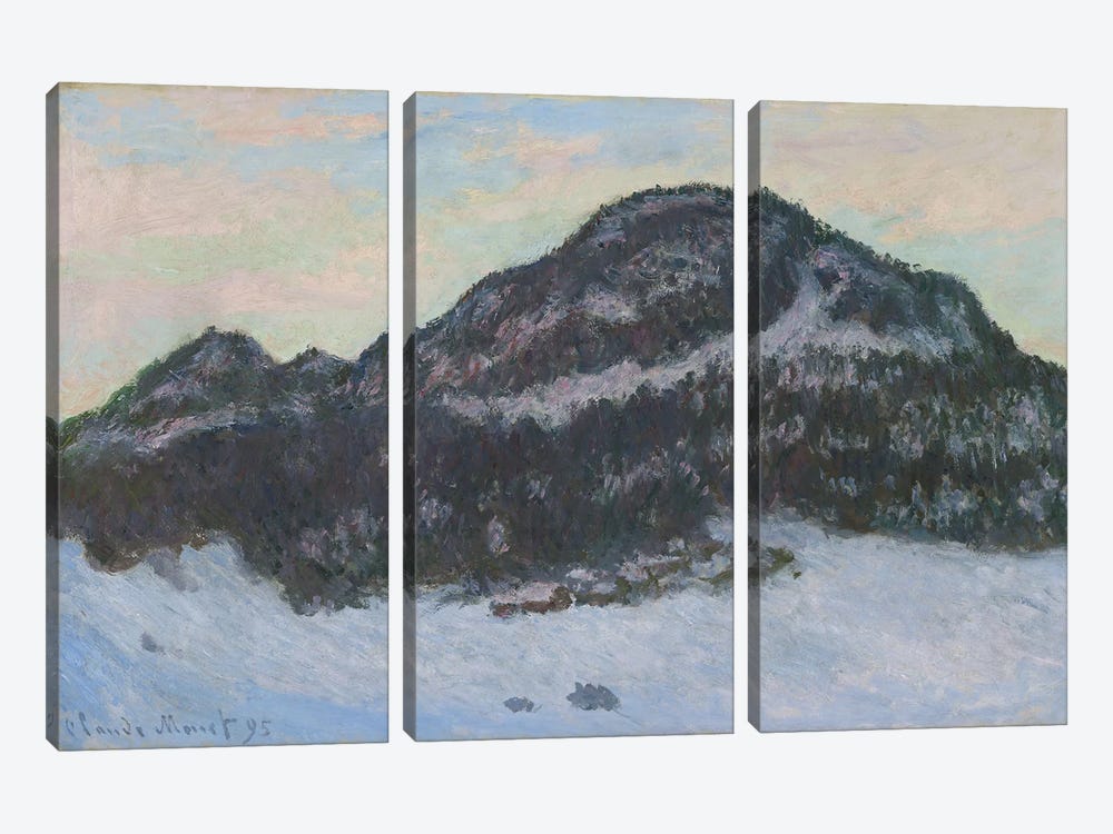 Mount Kolsas, 1895 by Claude Monet 3-piece Canvas Art Print