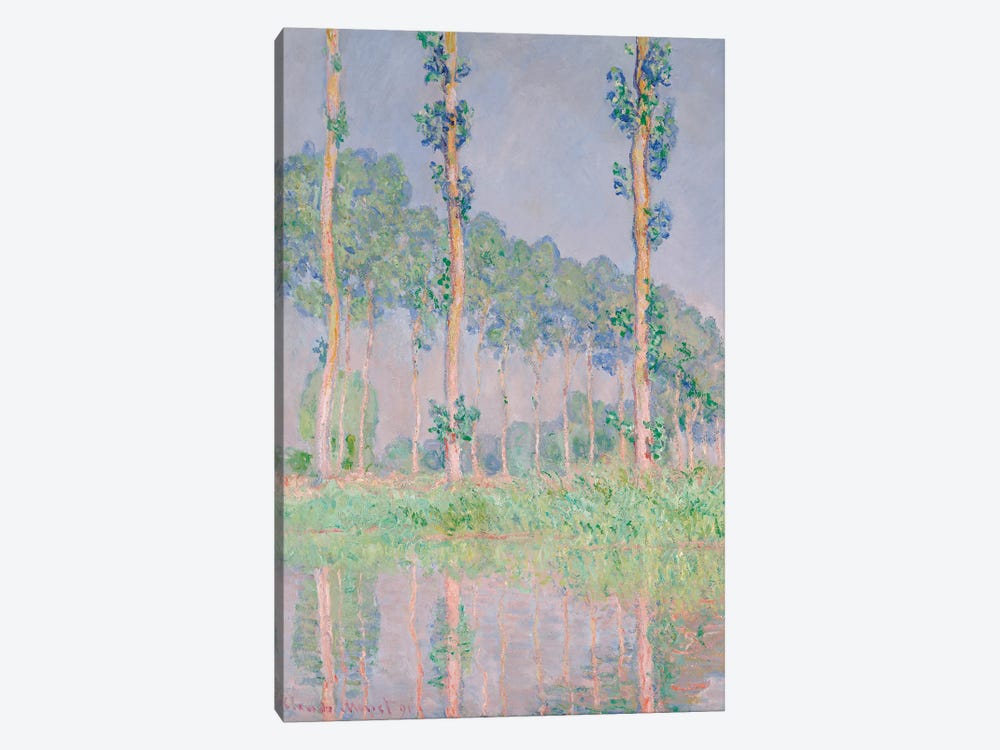 Poplars, Pink Effect, 1891 by Claude Monet 1-piece Canvas Artwork