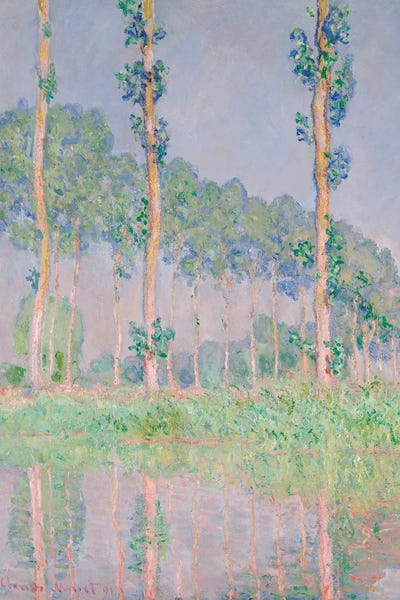 Claude Monet: Poplars, Pink Effect, 1891 by Claude Monet