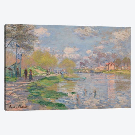 Springtime On The Ile De La Grande Jatte, 1887 Canvas Print #MNE78} by Claude Monet Canvas Print
