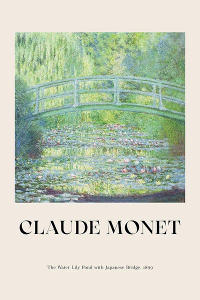 Ponds: Claude Monet - The Waterlily Pond With Japanese Bridge, 1899 by Claude Monet