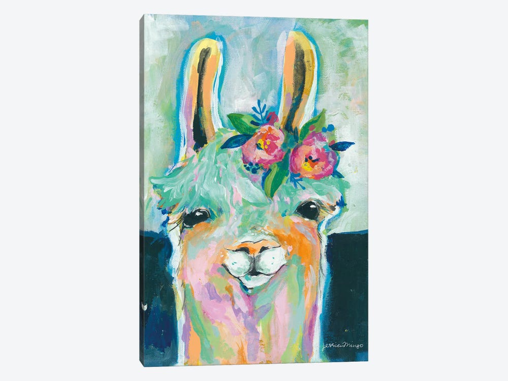 Happy Llama 1-piece Canvas Art