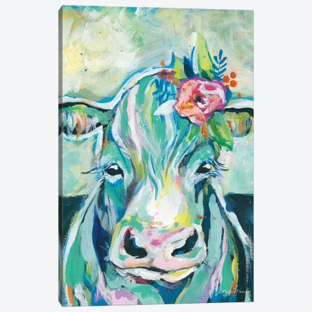 Sweet Cow Canvas Print #MNG106} by Jessica Mingo Canvas Art Print
