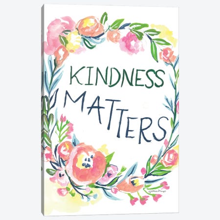 Kindness Matters Canvas Print #MNG133} by Jessica Mingo Canvas Art Print