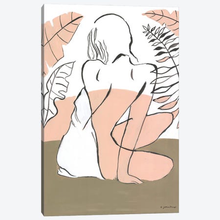 Lady In The Palms Canvas Print #MNG142} by Jessica Mingo Canvas Art