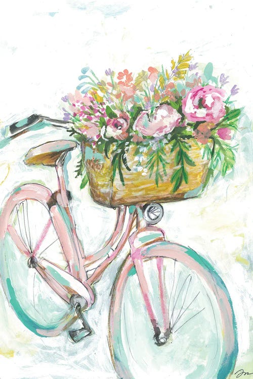 Bicycle With Flower Basket