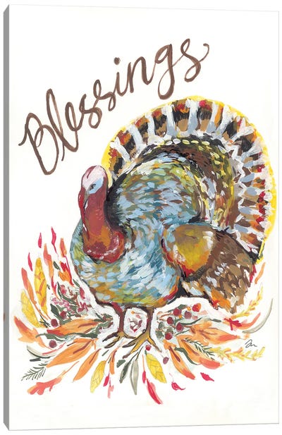 Blessings Turkey Canvas Art Print