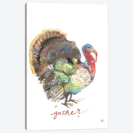 Gather Turkey Canvas Print #MNG166} by Jessica Mingo Canvas Art Print