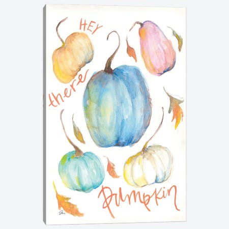 Hey There Pumpkin Canvas Print #MNG167} by Jessica Mingo Canvas Art Print