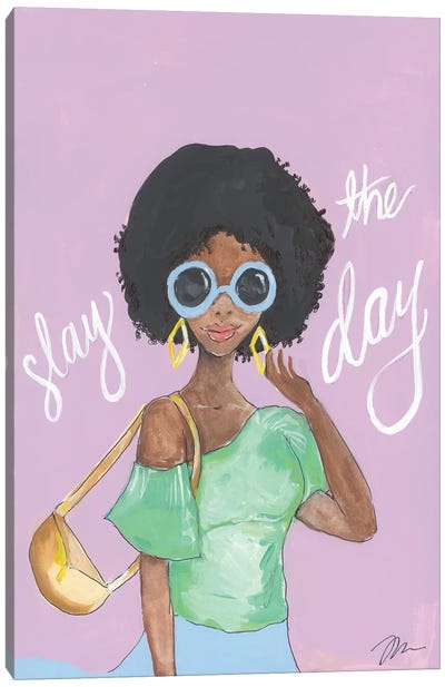 Slay The Day Canvas Art Print - Glasses & Eyewear Art