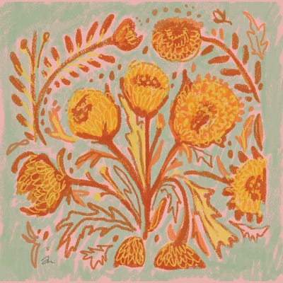 Canvas Art Prints: Thistle Garden by Jessica Mingo