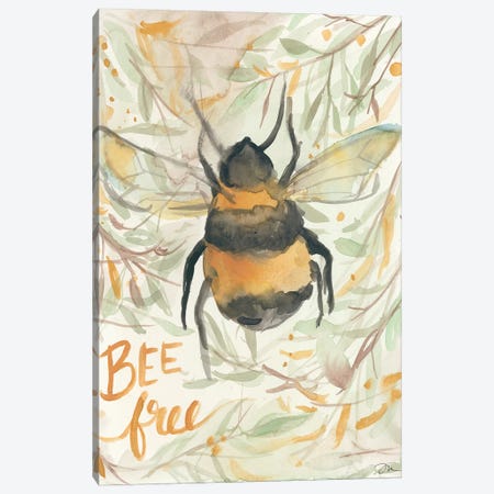 Bee Free Canvas Print #MNG21} by Jessica Mingo Canvas Art