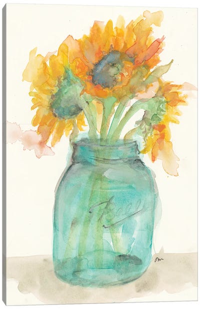 Sunflower Light Canvas Art Print