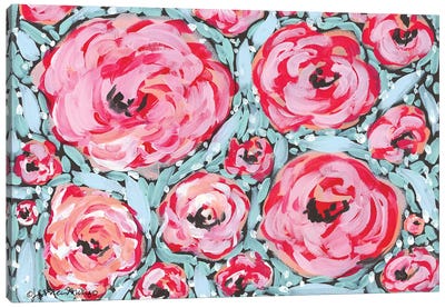 Rose Party Canvas Art Print - Jessica Mingo