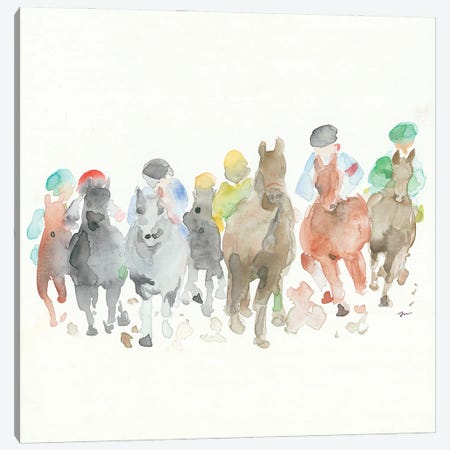 The Race Canvas Print #MNG46} by Jessica Mingo Canvas Print