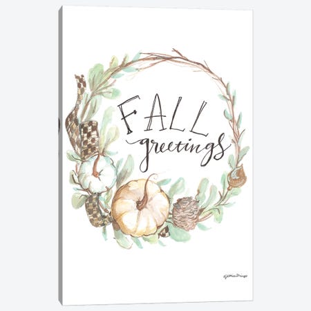 Fall Greetings Canvas Print #MNG78} by Jessica Mingo Canvas Print