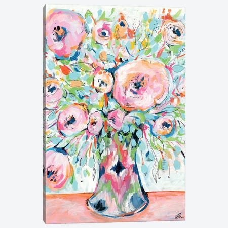 Ikat Spring Canvas Print #MNG84} by Jessica Mingo Canvas Print