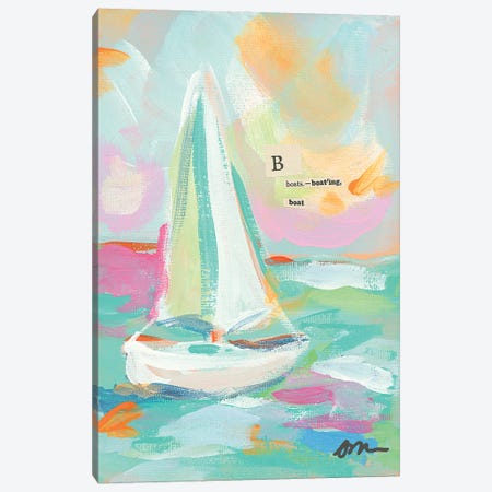 Sailboat I Canvas Print #MNG93} by Jessica Mingo Canvas Art Print