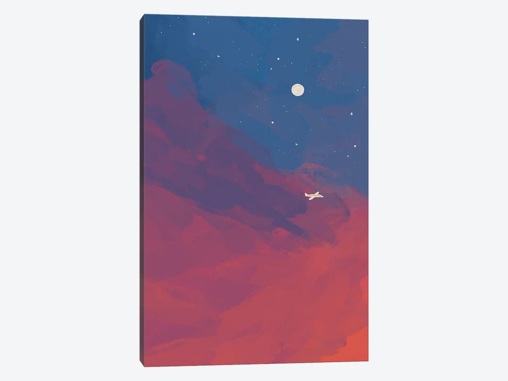 Airplane In Night Sky by Morgan Harper Nichols 1-piece Art Print