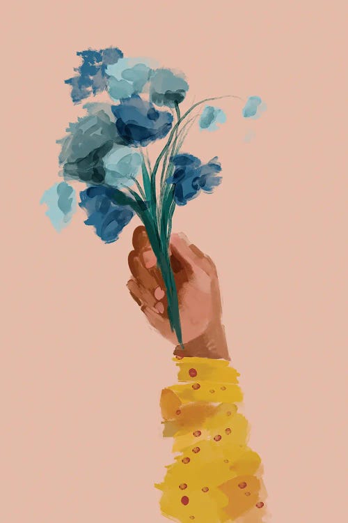 Hand Holding Flowers