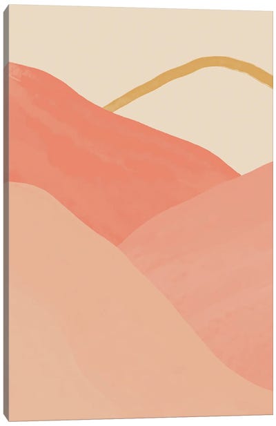 Mountains In Pink Canvas Art Print - Morgan Harper Nichols