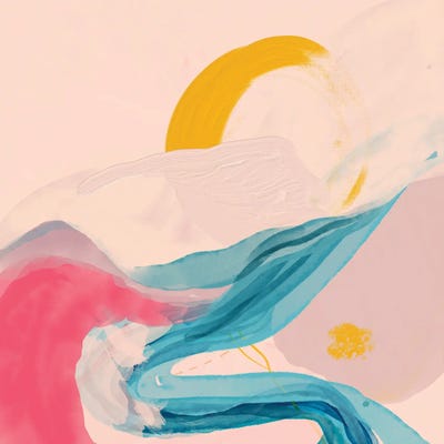 Rivers Abstract by Morgan Harper Nichols metal wall art