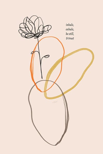 Inspirational Office: Inhale Exhale Flower Doodle by Morgan Harper Nichols