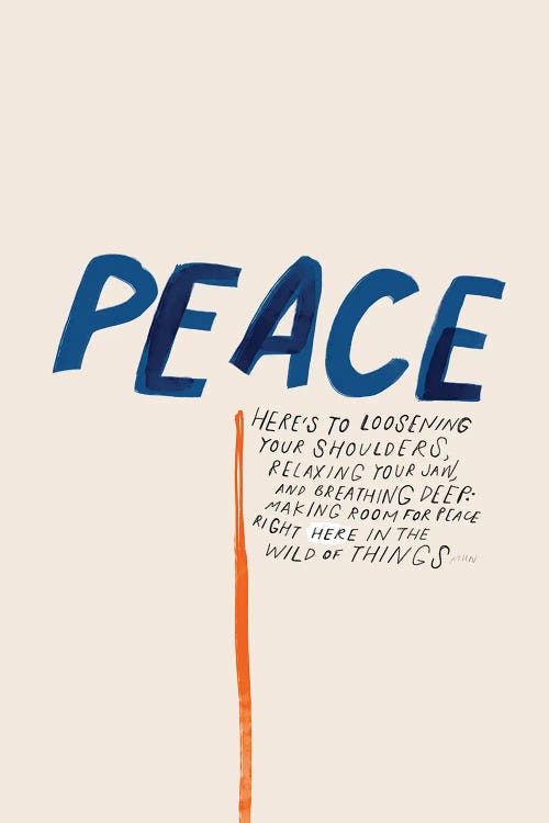 Peace: To Loosening Your Shoulders