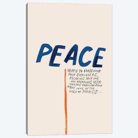 Peace: To Loosening Your Shoulders Canvas Print #MNH179} by Morgan Harper Nichols Canvas Print