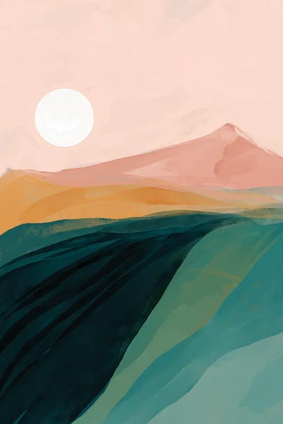 Large Modern Art - Canvas Prints: Emerald Canyon by Morgan Harper Nichols