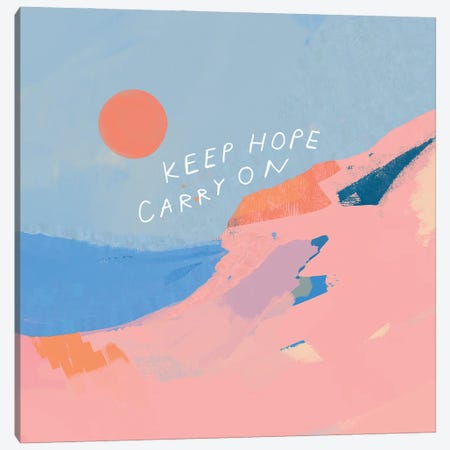 Keep Hope Carry On Canvas Print #MNH30} by Morgan Harper Nichols Canvas Artwork