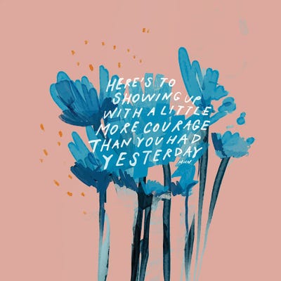 More Courage Than You Had Yesterday by Morgan Harper Nichols metal wall art