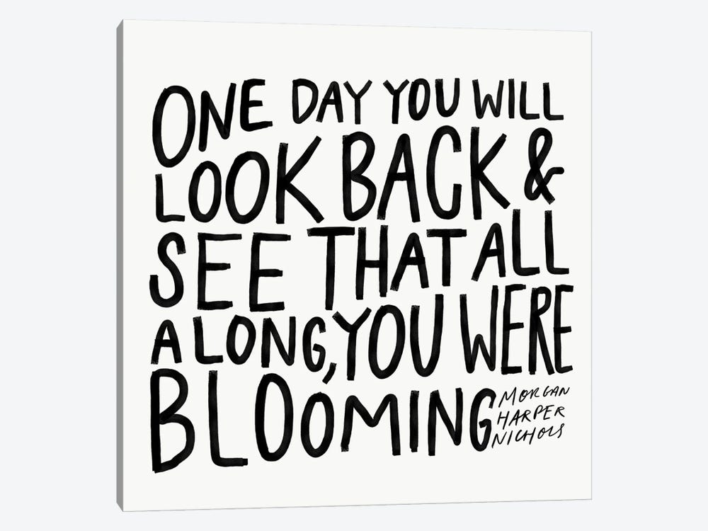 One Day Black And White by Morgan Harper Nichols 1-piece Canvas Art