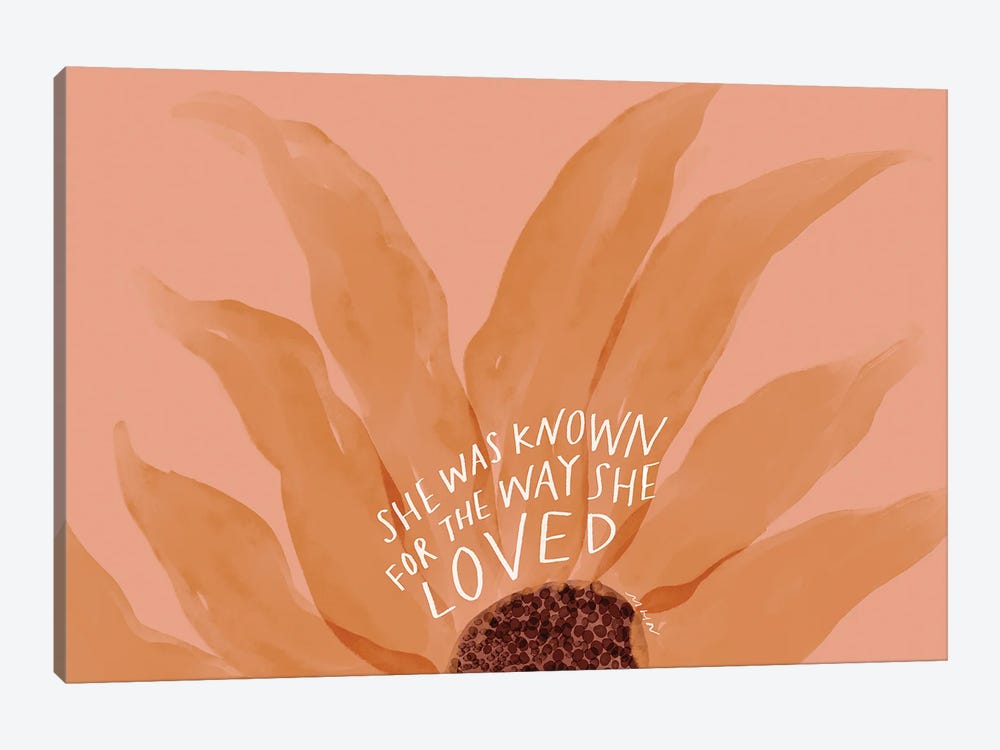 She Was Known For The Way She Loved by Morgan Harper Nichols 1-piece Canvas Print