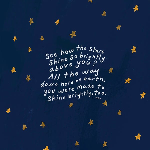 Kids Inspirational Art: Shine Brightly by Morgan Harper Nichols