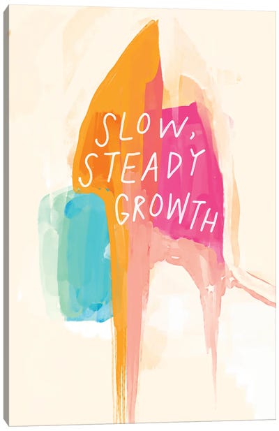 Slow Steady Growth Canvas Art Print - Mental Health Awareness