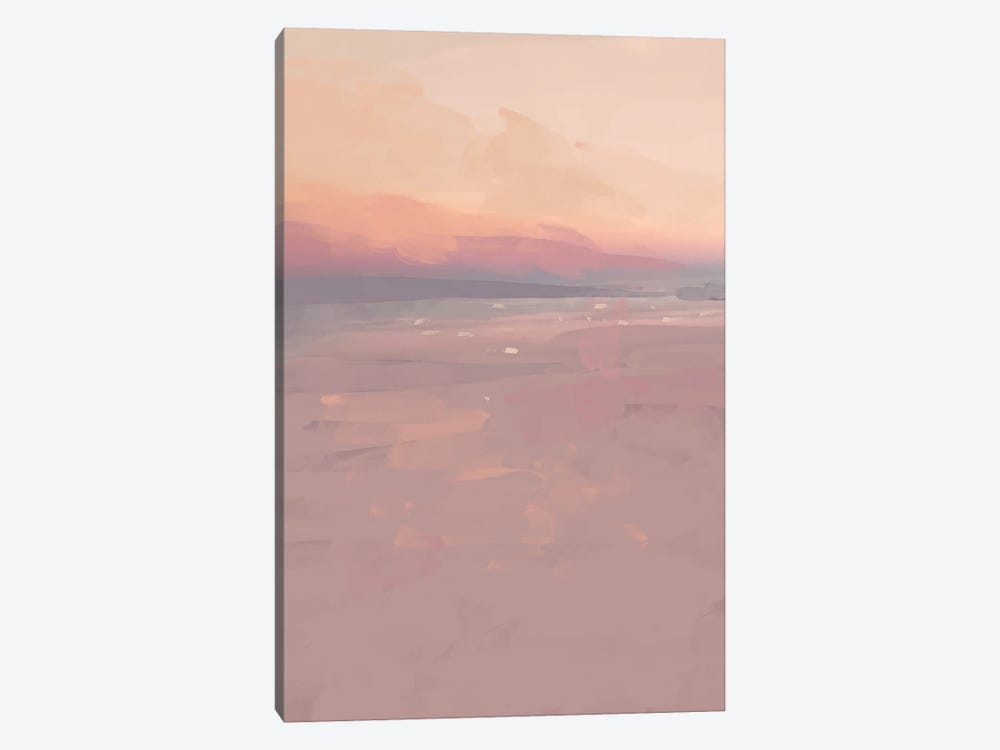 Sunset Beach 1-piece Canvas Artwork