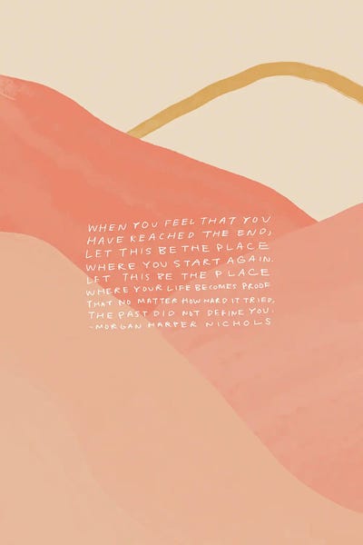 Inspirational Office: The Past Did Not Define You by Morgan Harper Nichols